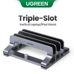 UGREEN Vertical Laptop Stand For MacBook Air Pro Triple Slots Aluminum Notebook Stand (New)