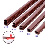 6meter Silicone Rubber Sealing Strip Crash 10x6 8 10 12 15mm Soundproof Door Thong Strip Security Door (New)