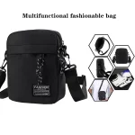 Stylish Casual Crossbody Bag for Men, Minimalist Nylon Shoulder Purse with Front Pocket, (New)