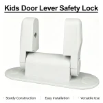 Universal Door Lever Lock Child Baby Safety Lock Rotation Proof Professional Door Adhesive (New)