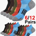 46185 Pairs Mesh Sweat Absorbing and Breathable Thin Mens Sports Socks Casual Comfortable (New)