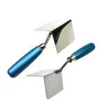1 Drywall Corner Tool Outside   Inside Corner Knife 8x6cm Stainless Steel Corner (New)