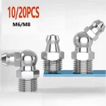 46315  Metric Hydraulic Grease Nozzle Fitting M6 M8 Thread 45Â° 90Â° 180Â° Angle Straight Grease (New)