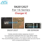 Ic SN2012027 Charging USB Tristar SN2012027 EEPROM U2 CP3200B1G0 338S00946-B0 Charging ic For iPhone 16 15 Pro Max Plus 15Pro 16Pro 16Promax 16Plus (New)