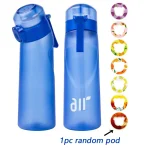 1 Air Water Bottle With 1 Random Flavor Pod Sports Fashion Straw Plastic (New)