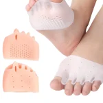 1 Pair of Gel Toe Protectors for the Forefoot, Featuring Breathable Honeycomb Design, (New)