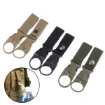 2 Water Bottle Holder Climbing Carabiner Belt Backpack Hanger Hooks Clip Multifunction Water (New)