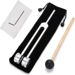 128 Hz Tuning Fork Set Weighted Bio Acoustic Tuning Fork for Healing Chakra,Sound Therapy,Reliever (New)