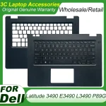 Original New US Keyboard for DELL Latitude 3490 L3490 E3490 P89G Laptop Palmrest Upper Cover Top Backlight Keyboard Case 0P8YTM (New)