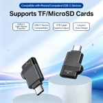 Type C 3 Mini TF Card Reader External Storage Memory Card Adapter For iPhone (New)