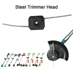 3 Steel Wire String Trimmer Head Electric Weed Trimmer Blade Replacement Mower Head (New)