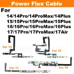 1 Power Button Flex Cable for iPhone 17 16 15 14 Pro Max (New)