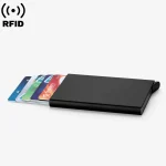 Rfid Smart Wallet Card Holder Metal Thin Slim Men Women Wallets Pop Up (New)