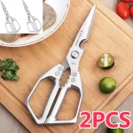 Sharp Stainless Steel Kitchen Scissors Poultry Shears Fish Bone Remover Multifunctional Meat Food (New)