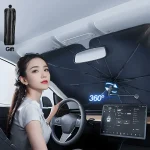 Car Sunshade Windshield Umbrella Front Sun Shade Parasol Foldable Summer Protection Car Seat (New)