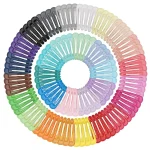 50 Snap Hair Clips Candy Color Glossy 2 Inches No Slip Metal Hair (New)