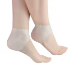 2 Silicone Feet Care Socks Moisturizing Gel Heel Thin Socks with Hole Cracked (New)