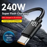 10A 240W Super Fast Charging Type C Cable Usb Data Transfer Data (New)