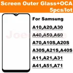 5 Screen Outer Glass Panel For Samsung A10 A20 A30 A40 A50 A70 (New)