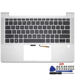 New US Keyboard Replacement for HP EliteBook 630 G9 G10 635 G9 G10 Laptop Palmrest Keyboard Backlit Upper Cover Case N10777-001 (New)
