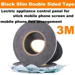 3mm 5mm 8mm 50Meter Widely Use 3M Black Double Side Adhesive Tape for (New)