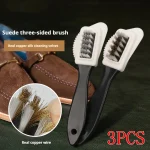 1 2 3 Nubuck Shoes Shoe Brush Suede Shoes Brass Wire Shoes Cleaner Foam Shoe (New)