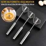 Semi Automatic Egg Beater Rotating Cream Egg Mixer Household Manual Egg Beater Baking (New)