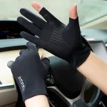 Ice Silk Halffinger Cycling Anti Slip Gloves for Men and Women Summer Outdoor (New)