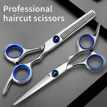 Professional Hairdressing Scissors Stainless Steel Cutting Thinning Barber Shear for Home Salon Use (New)
