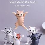5  Dancing Cat Figure Decoration Animation Cat Model Fashion Toy Enchanting Cat (New)