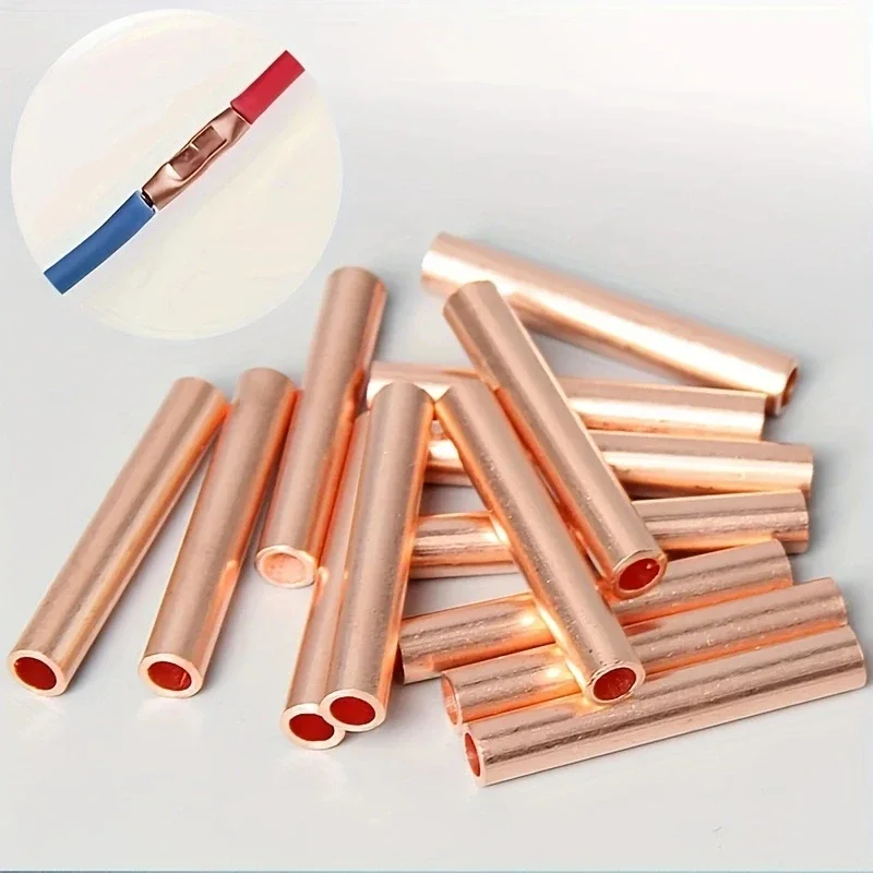 Sb60b3bfa9cfd4b3e8fb4dc6c024445d0H 100 Copper Ring Terminal Wire Crimp Connectors Bare Cable Battery Terminals Soldered Connectors (New) - Image 1