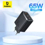 Baseus 65W GaN Charger PD Charge Type C USB Charger Support QC Portable (New)