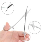 12cm Stainless Steel Surgical Handle Needle Clamp Suture Needle Holder Forceps For Livestock (New)