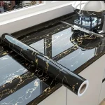 40cm Kitchen Waterproof and Oil Resistant PVC Self Adhesive Marble Wall Sticker Easy to (New)