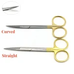 Stainless Steel Straight and Curved Medical Dental Surgical Scissors Ophthalmic Scissors Stainless Steel (New)