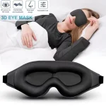 3D Eye Mask, Comfortable & Breathable Sleep Mask with Nose Pad, Adjustable Size (New)