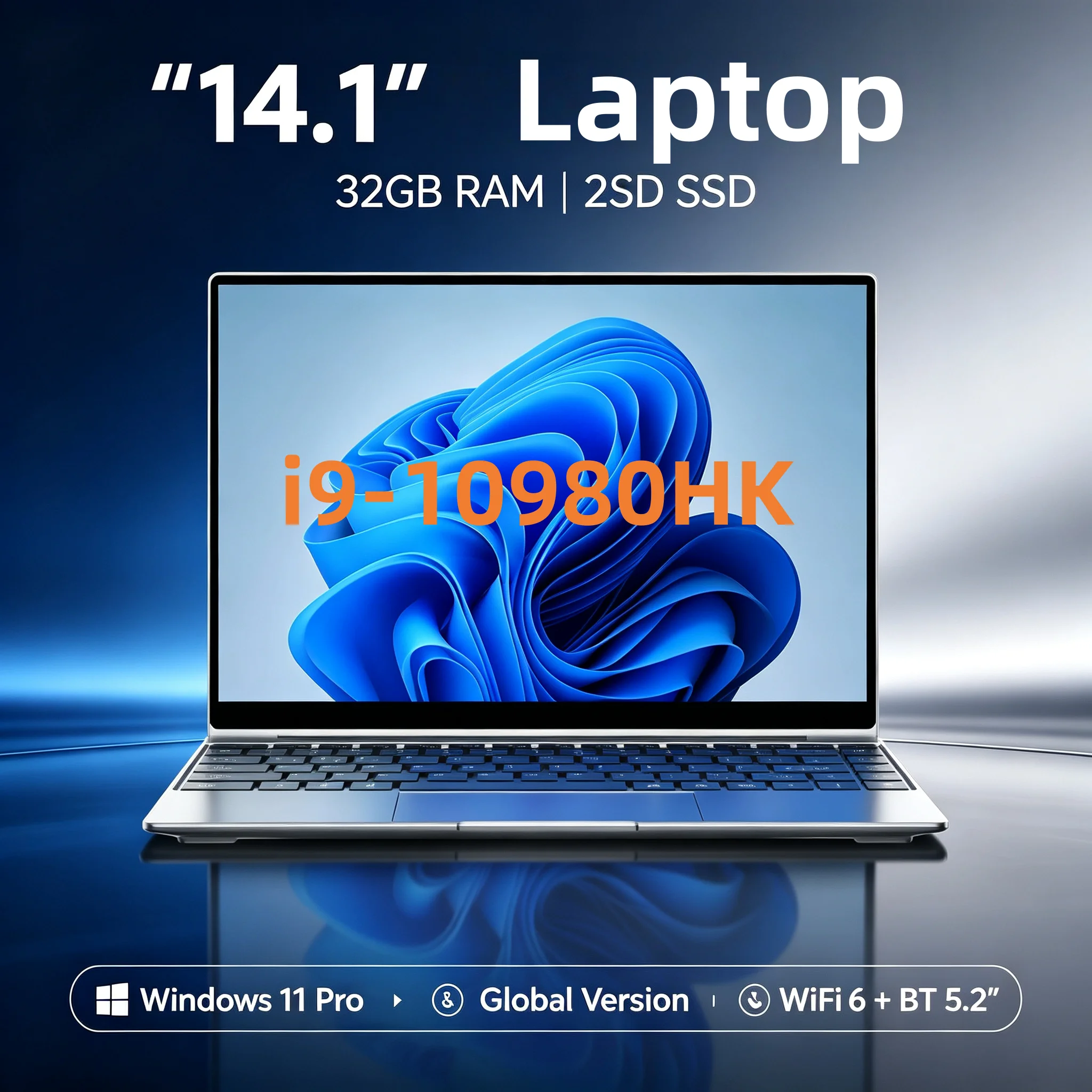 Sb6f87c4740e84f6d9d384421c3e9db984.webp Gaming i9-10980HK 14.1" Intel Core i9-10980HK 32GB 2TB Gaming PC (New) - Image 1