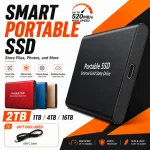 1TB External SSD Hard Drive Compact Portable Solid State DriveUSB Typeâ€‘C Storage (New)