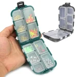 10 Grid Fishing Accessories Storage Box Luya Fishing Gear Divided Grid Bait Box (New)