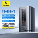 Baseus 11 IN 1 USB C HUB HDMI DP 4K@60Hz MST Triple Display USB 3.2 (New)