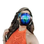One Piece Protective Face Mask Full Face UV Resistant Oversized Punk Goggle Sunglasses (New)