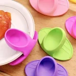 10 2 Silicone Insulated Finger Covers Oven Microwave Insulated Gloves High Temperature Resistant Thickened (New)