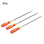 3 Round High Carbon Steel Sharpening Chainsaw Saw Chain Files Sharpener For Woodwork (New)