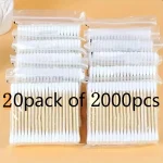 Wholesale 2000 1000 Unscented Cotton Wooden Stick, Makeup Swabs, Double Headed, Removal & Cleaning Ear (New)