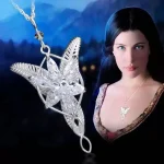 Movie The Lord Arwen Evenstar Necklace Elf Princess Arwen Twilight Star Crystal Pendant (New)