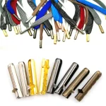 50 Shoelace Head Aglets DIY Shoelaces Repair Shoe Lace Tips Replacement End Shoes (New)