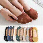 Randomly 5 pairs of socks summer boat socks for women shallow mouth invisible (New)
