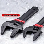 1  6 8â€ Short Handle Adjustable Wrench Oversized Open Bathroom Wrench Mini Small (New)