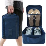 1 Multifunctional Waterproof Shoes Clothing Bag Convenient Travel Storage Bag Nylon Portable Organizer (New)