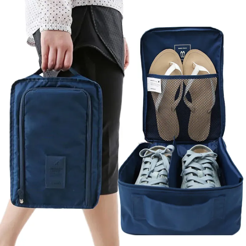 Sb979c1f674134c308bb04066f27eeb17Y 1 Multifunctional Waterproof Shoes Clothing Bag Convenient Travel Storage Bag Nylon Portable Organizer (New) - Image 1